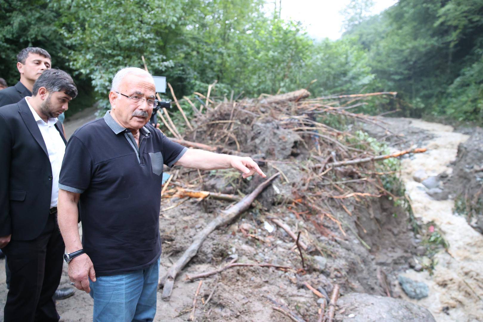 BAŞKAN GÜLER AFET BÖLGESİNDE
